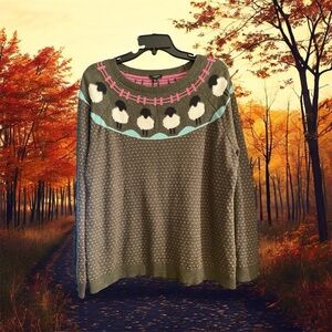 Talbots XL Petite Sweater with Sheep.